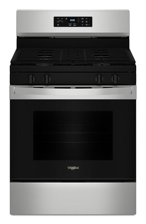 Whirlpool Stainless Steel 30" Gas Range (5.0 Cu Ft) - WFGS3530RS