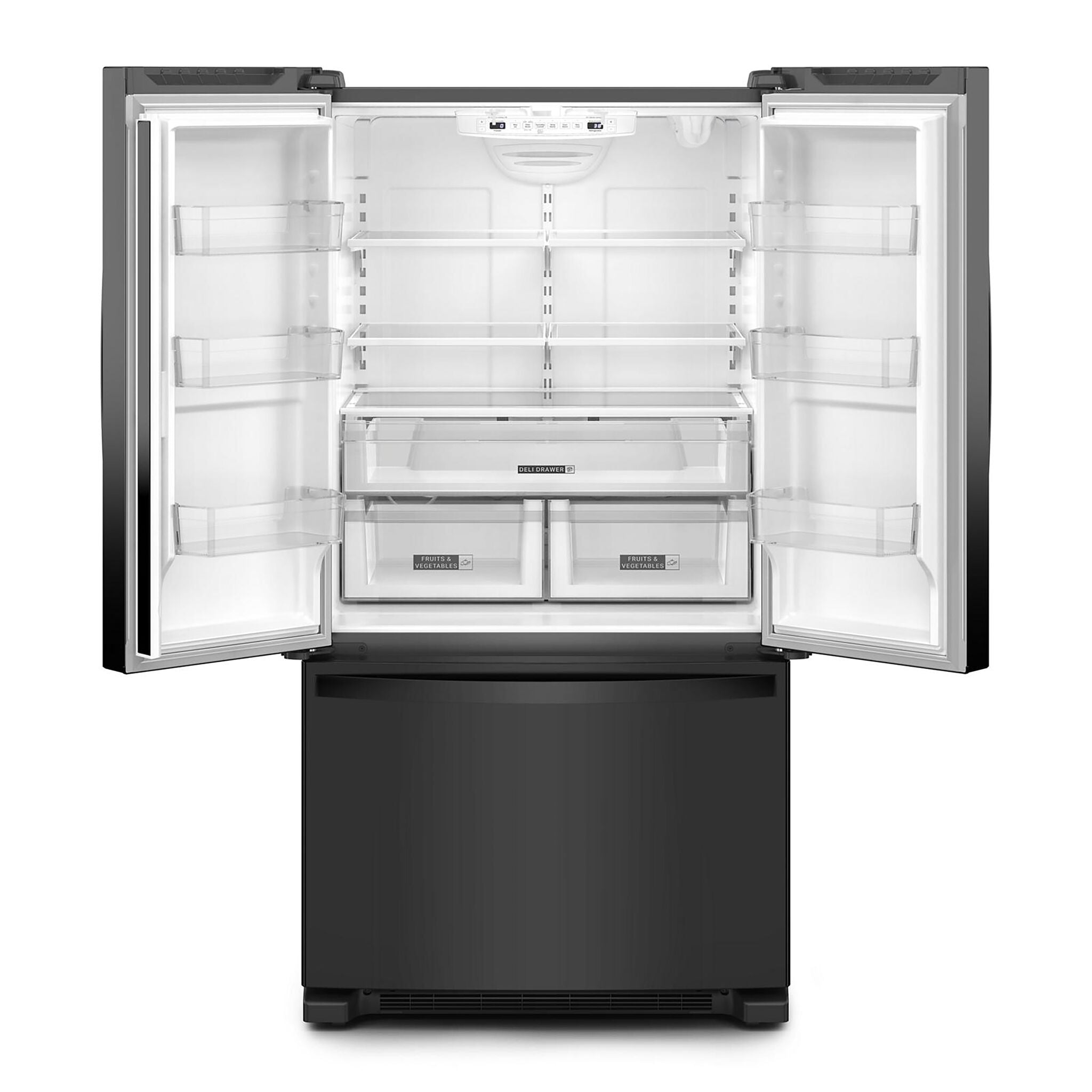 Whirlpool Black French Door Refrigerator (25.2 Cu.Ft.) - WRFF3036RB