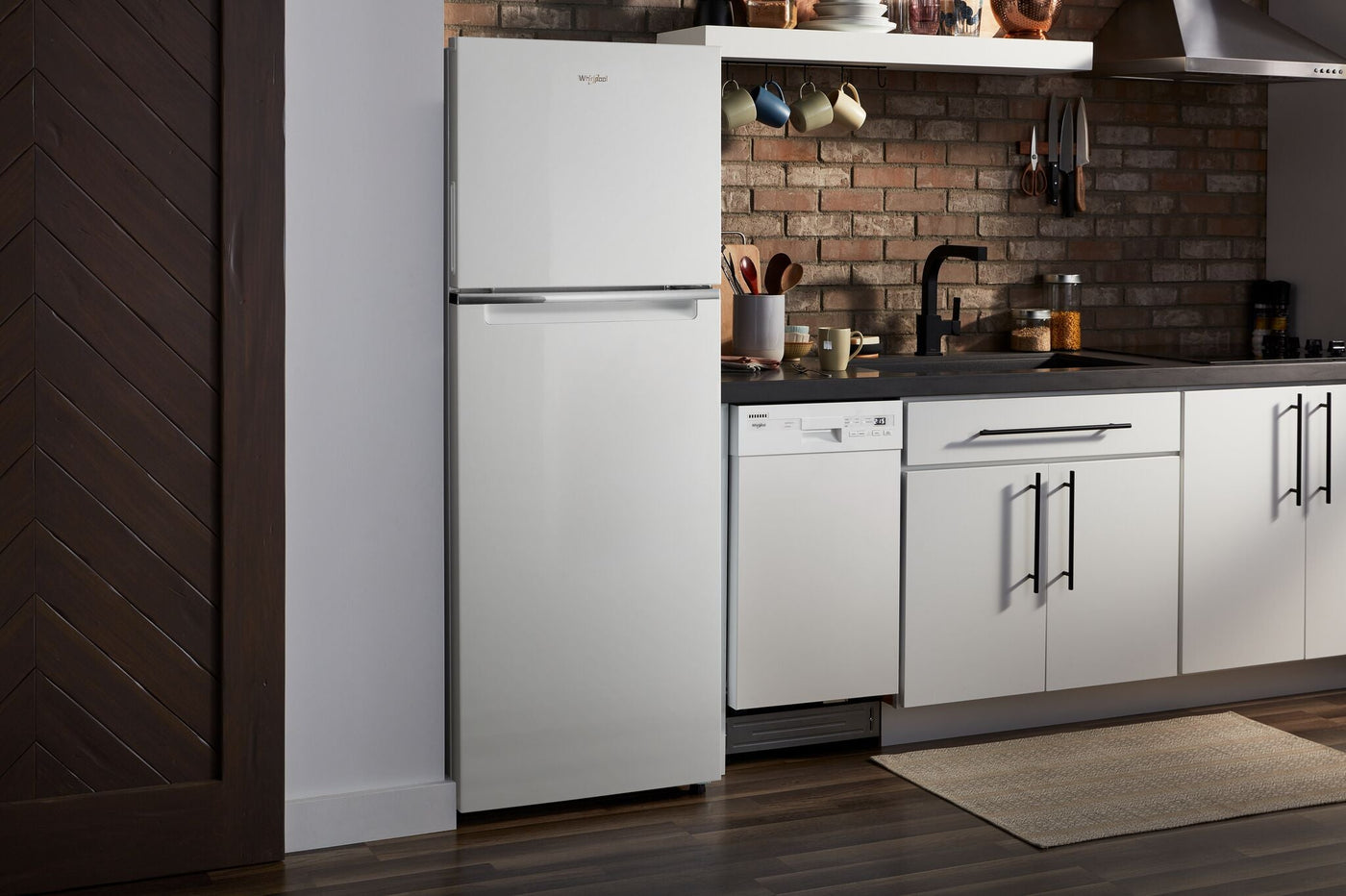 Whirlpool White 24.38" Top-Freezer Refrigerator (12.90 Cu Ft) - WRT313CZLW