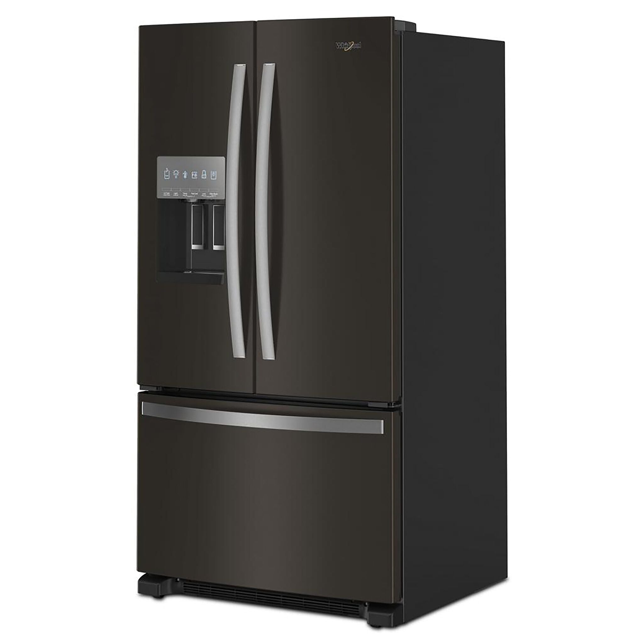 Whirlpool Fingerprint Resistant Black Stainless French Door Refrigerator (24.7 Cu.Ft.) - WRFF3436RV