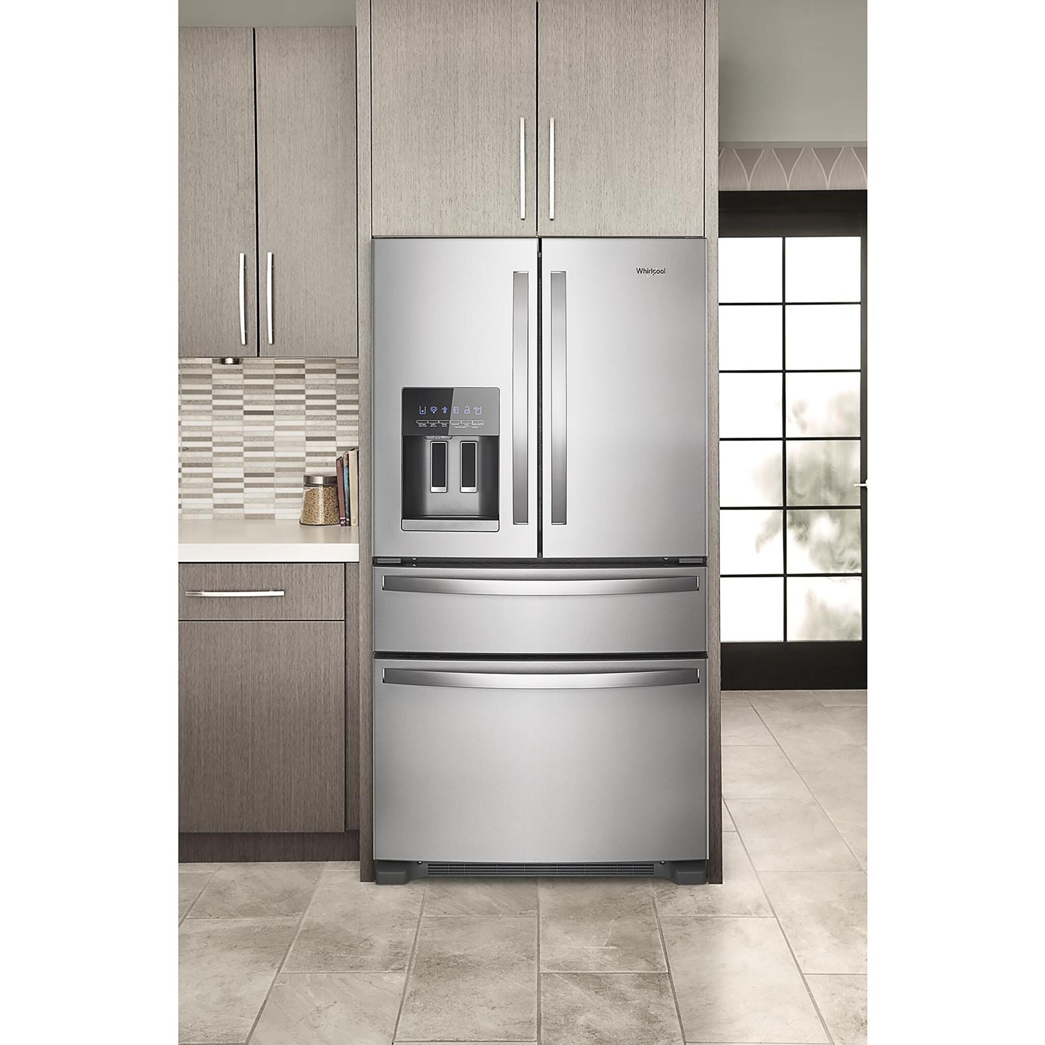 Whirlpool Fingerprint Resistant Stainless Steel French Door Refrigerator (24.5 Cu. Ft.) - WRMF3636RZ