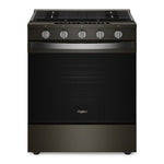 Whirlpool Black-on-Stainless Slide-In Gas Range (5 Cu.Ft.)- WSGS7530RV