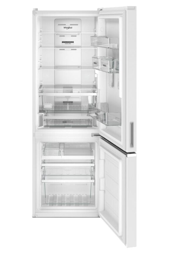 Whirlpool White 24" Counter-Depth Bottom-Freezer Refrigerator (12.9 Cu.Ft.) - WRB533CZJW