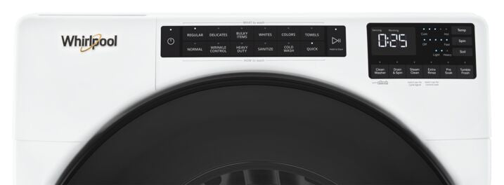 Whirlpool White Front Load Washer with Quick Cycle (5.2 cu. ft.) - WFW5605MW