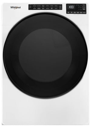 Whirlpool White Electric Dryer with Wrinkle Shield and Steam (7.4 cu. ft.) - YWED6605MW
