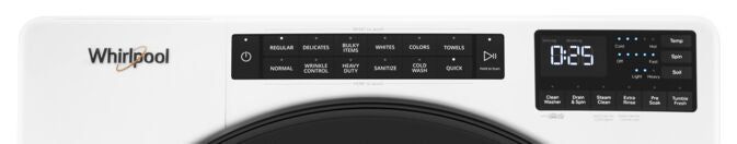Whirlpool White Front Load Washer with Quick Cycle (5.8 cu. ft.) - WFW6605MW