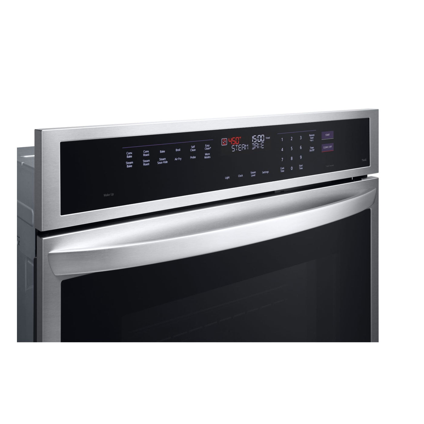 LG Stainless Steel 29.75" Smart Single Wall Oven with
True Convection, InstaView®, Air Fry and
Steam Sous Vide (4.7 Cu. Ft.) - WSEP4727F