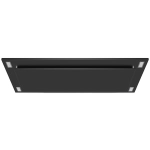 VICTORY Matte Black 600 CFM Flush Ceiling Range Hood - Sunset-BK