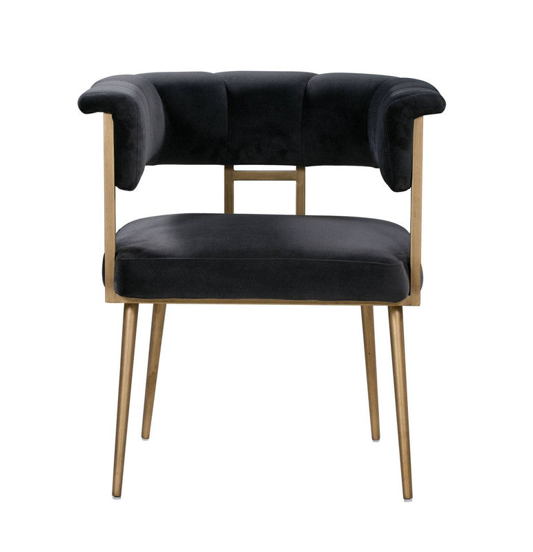 Aalwyn Velvet Dining Chair - Grey