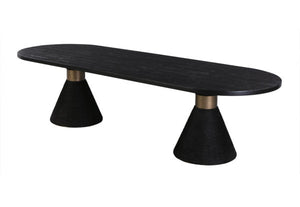 Montangu 120" Rope Dining Table -  Black