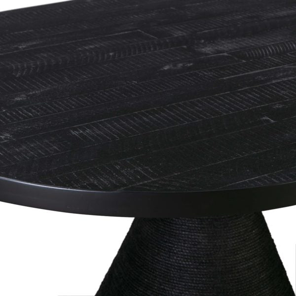 Montangu 48" Rope Dining Table - Black
