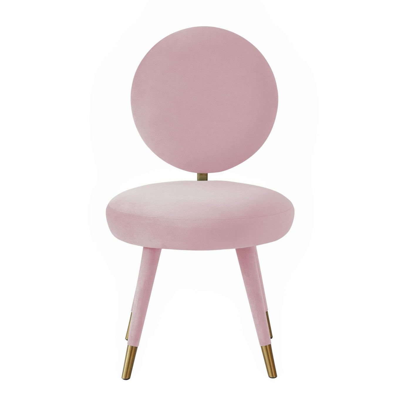 Marisbu Velvet Dining Chair - Bubble Gum