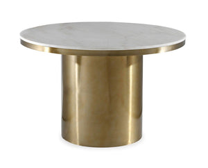 Killaro 47" Round Marble Dining Table
