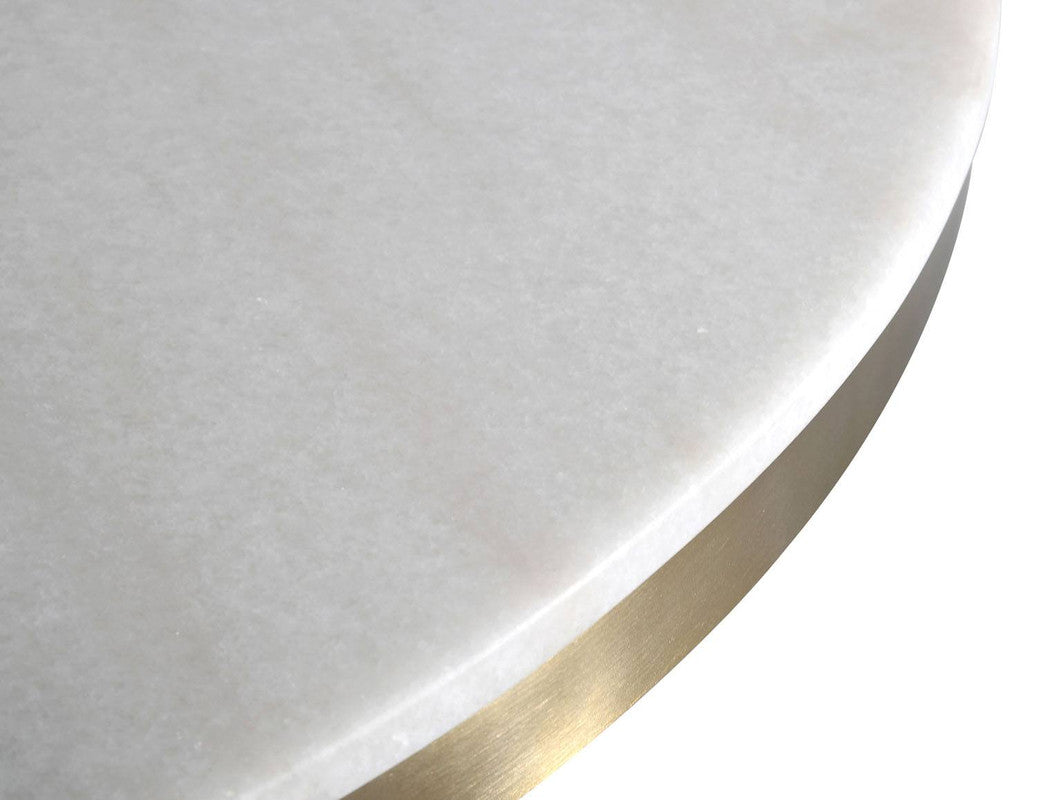 Killaro 47" Round Marble Dining Table