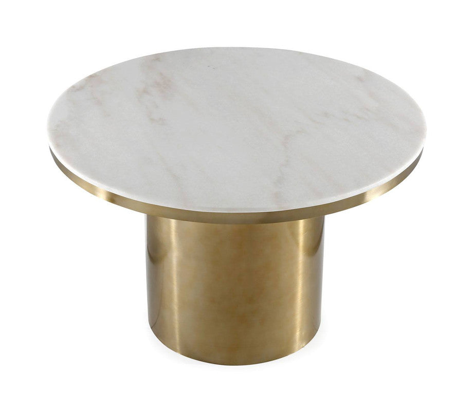Killaro 47" Round Marble Dining Table