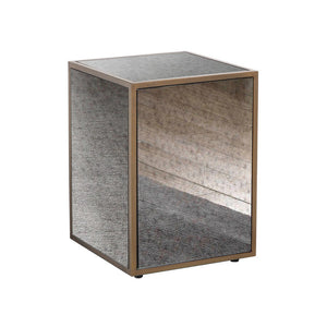 Baru End Table - Mirrored