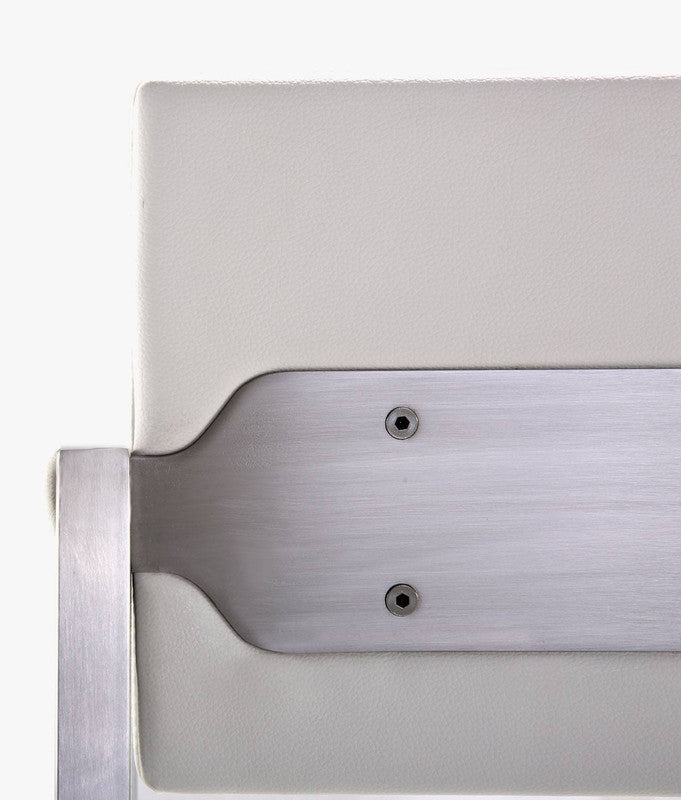 Annadale Vegan Leather Counter Stool - White