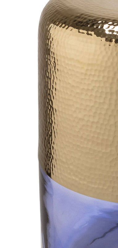 Freesia Side Table - Gold/Blue