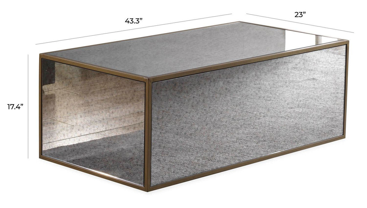 Gazaelle Mirrored Coffee Table