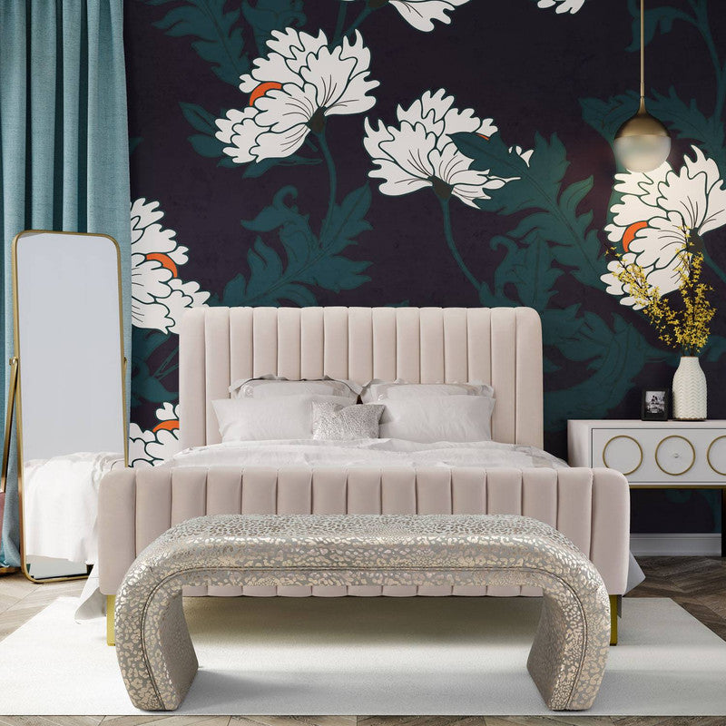 Exeter Velvet Bench - Leopard