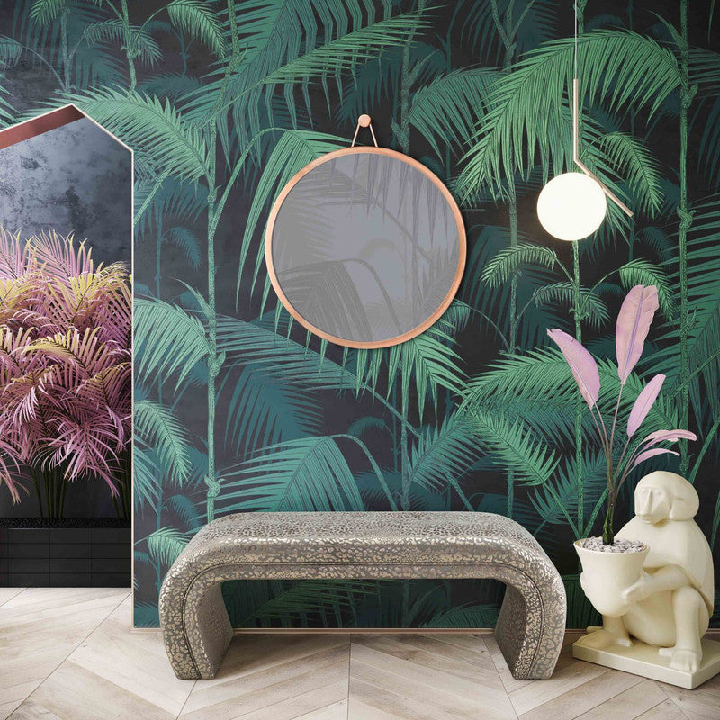 Exeter Velvet Bench - Leopard