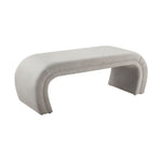 Exeter Velvet Bench - Grey