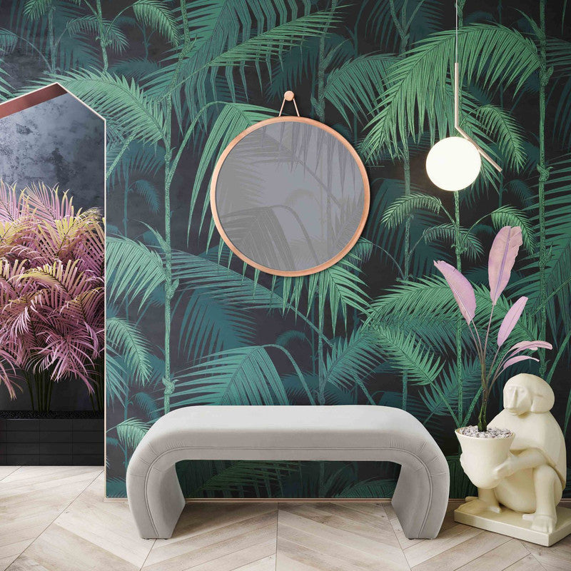 Exeter Velvet Bench - Grey