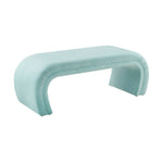 Exeter Velvet Bench - Bright Blue