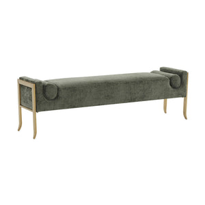 Pescara Velvet Bench - Green