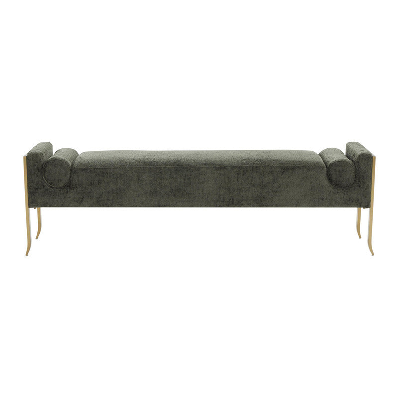 Pescara Velvet Bench - Green