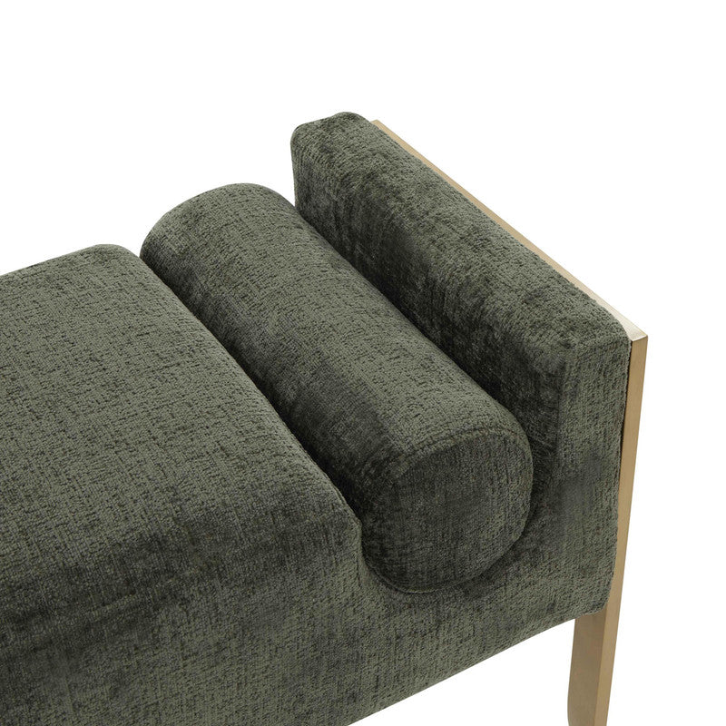 Pescara Velvet Bench - Green