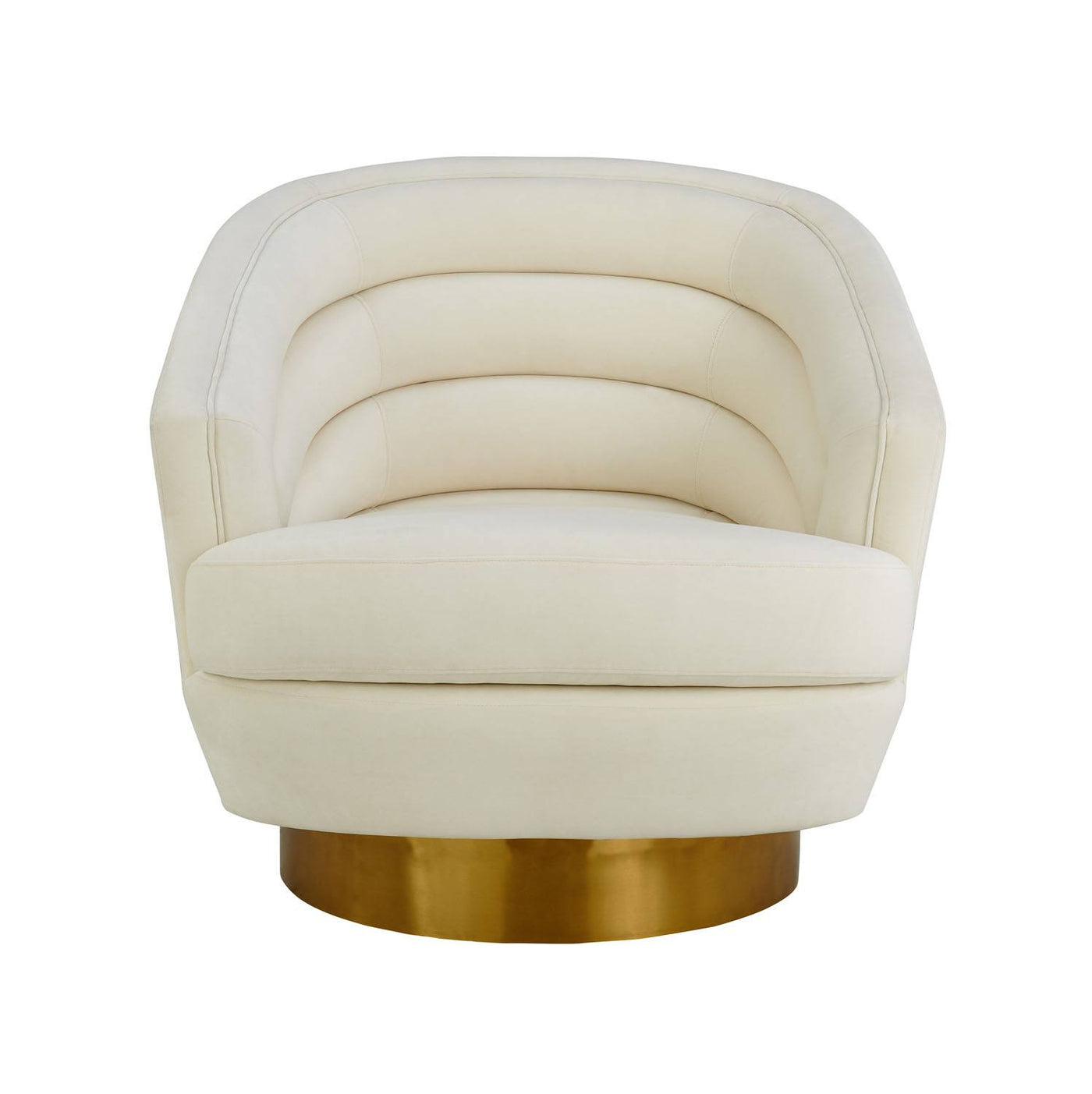 Berea Velvet Accent Chair - Cream
