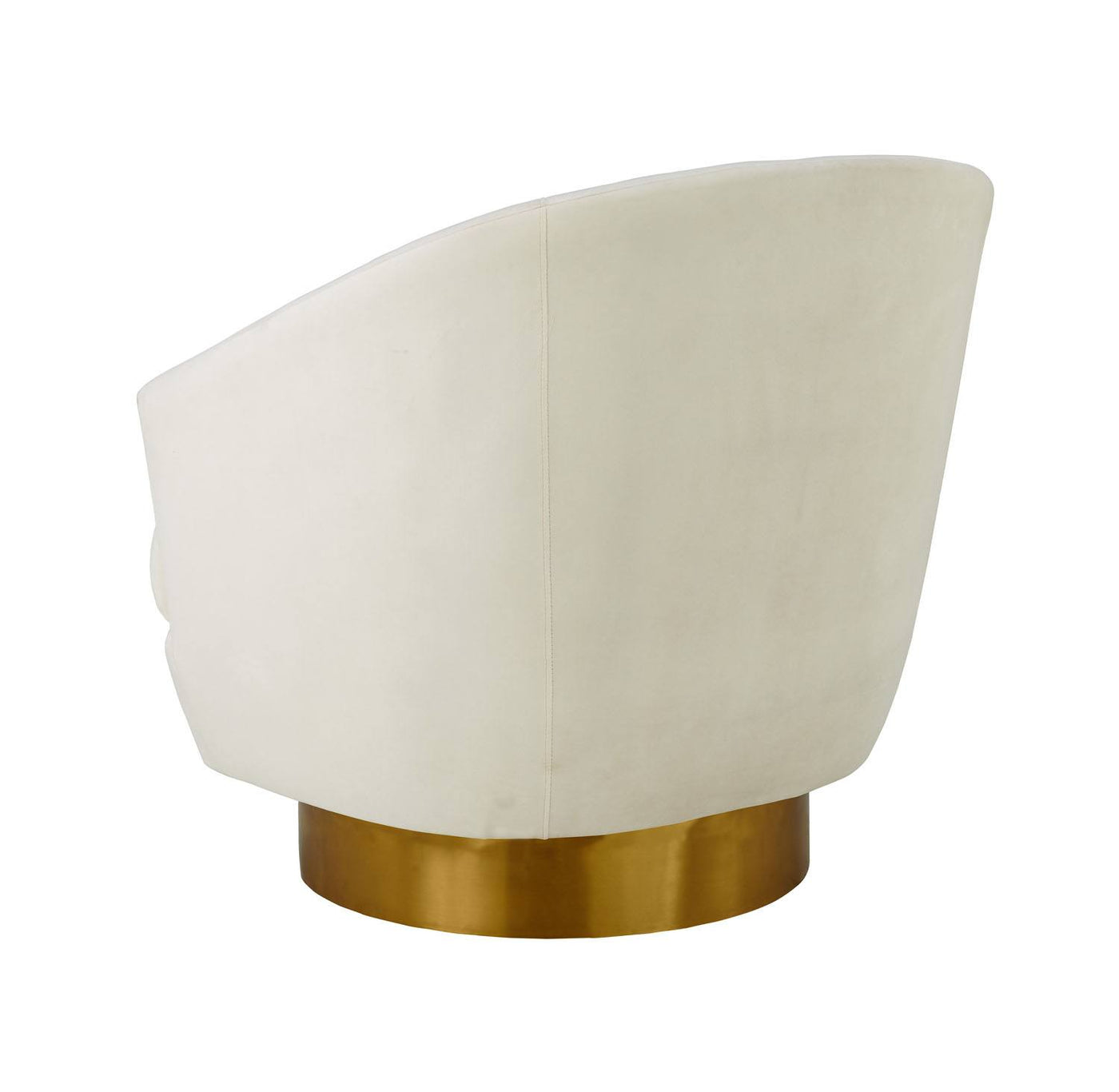 Berea Velvet Accent Chair - Cream