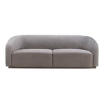 Vorset Pleated Velvet Sofa - Grey