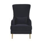 Killarney Velvet Accent Chair - Black