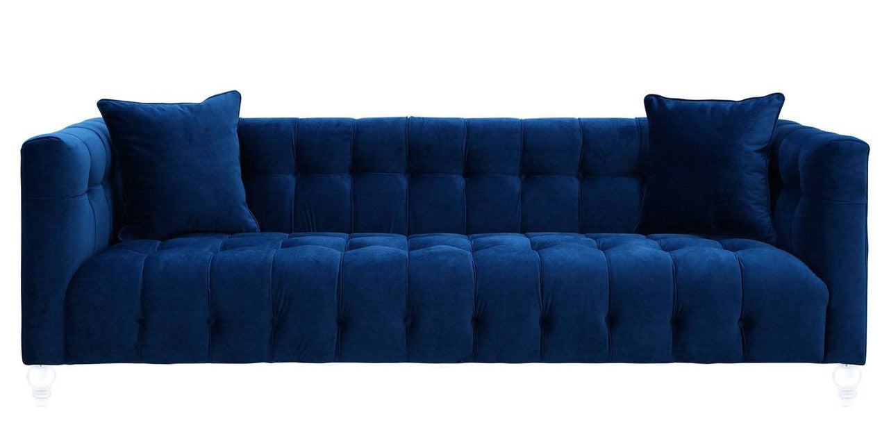 Appolonia Velvet Sofa - Navy