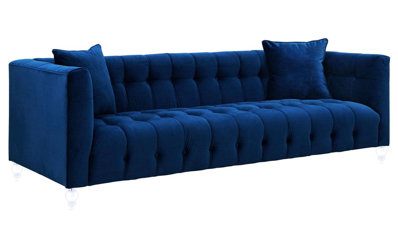 Appolonia Velvet Sofa - Navy