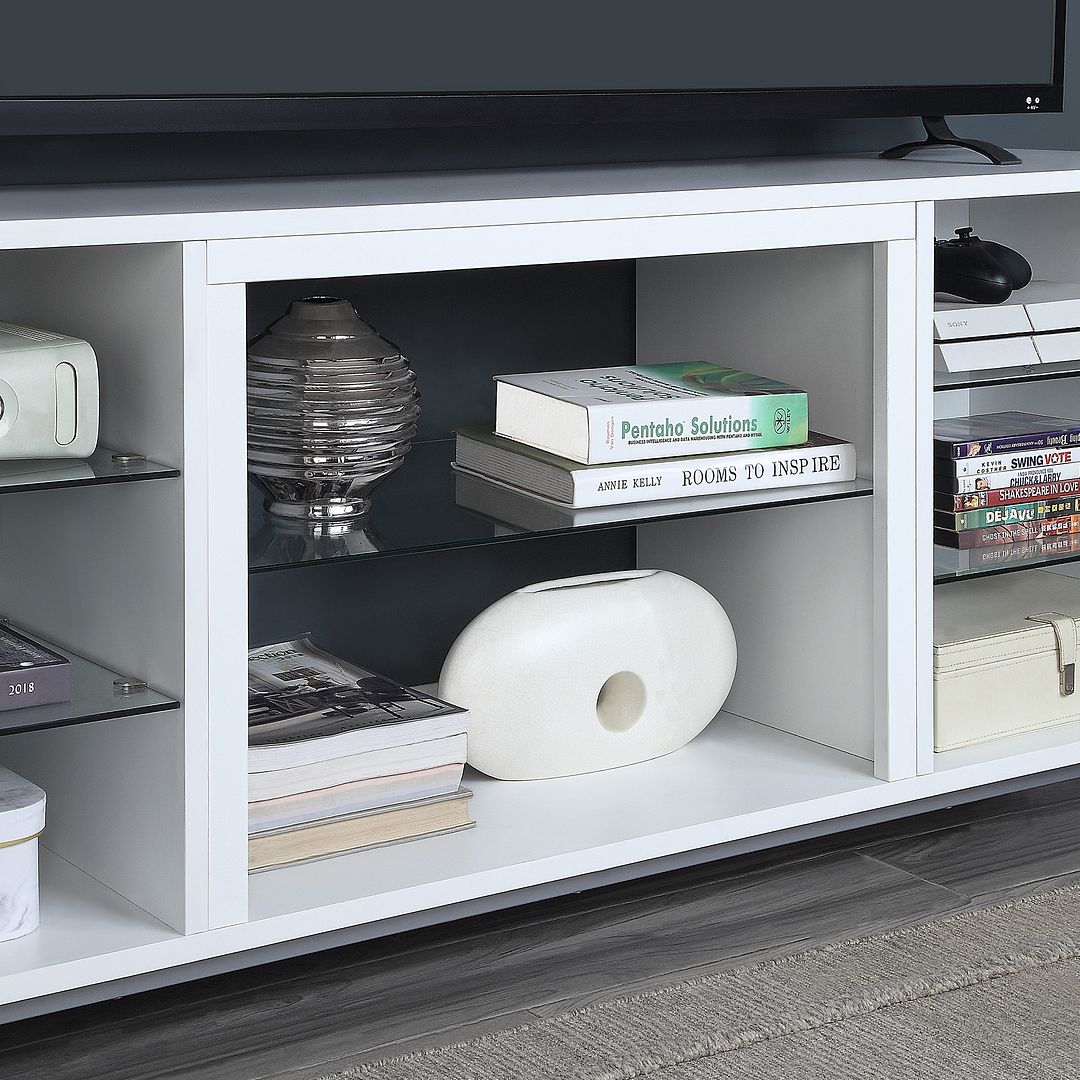 Sahl 60" TV Stand - White