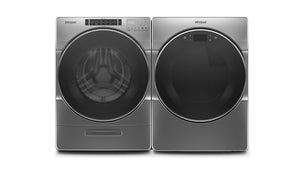 Whirlpool Chrome Shadow Front-Load Washer (5.8 cu. ft.) & Electric Dryer (7.4 cu. ft.) - WFW8620HC/YWED9620HC