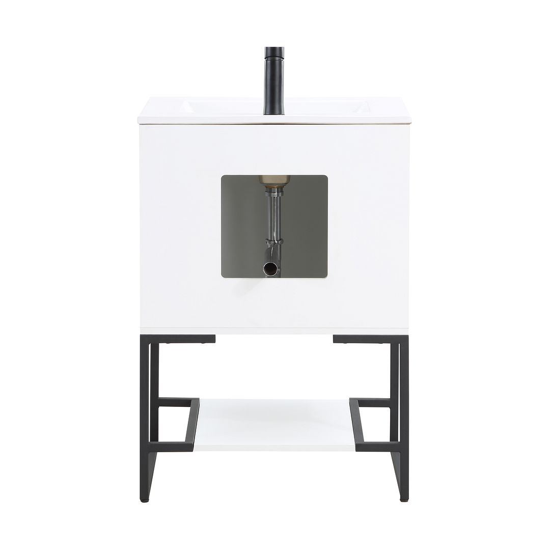 Dreslette 24" Vanity Sink - White