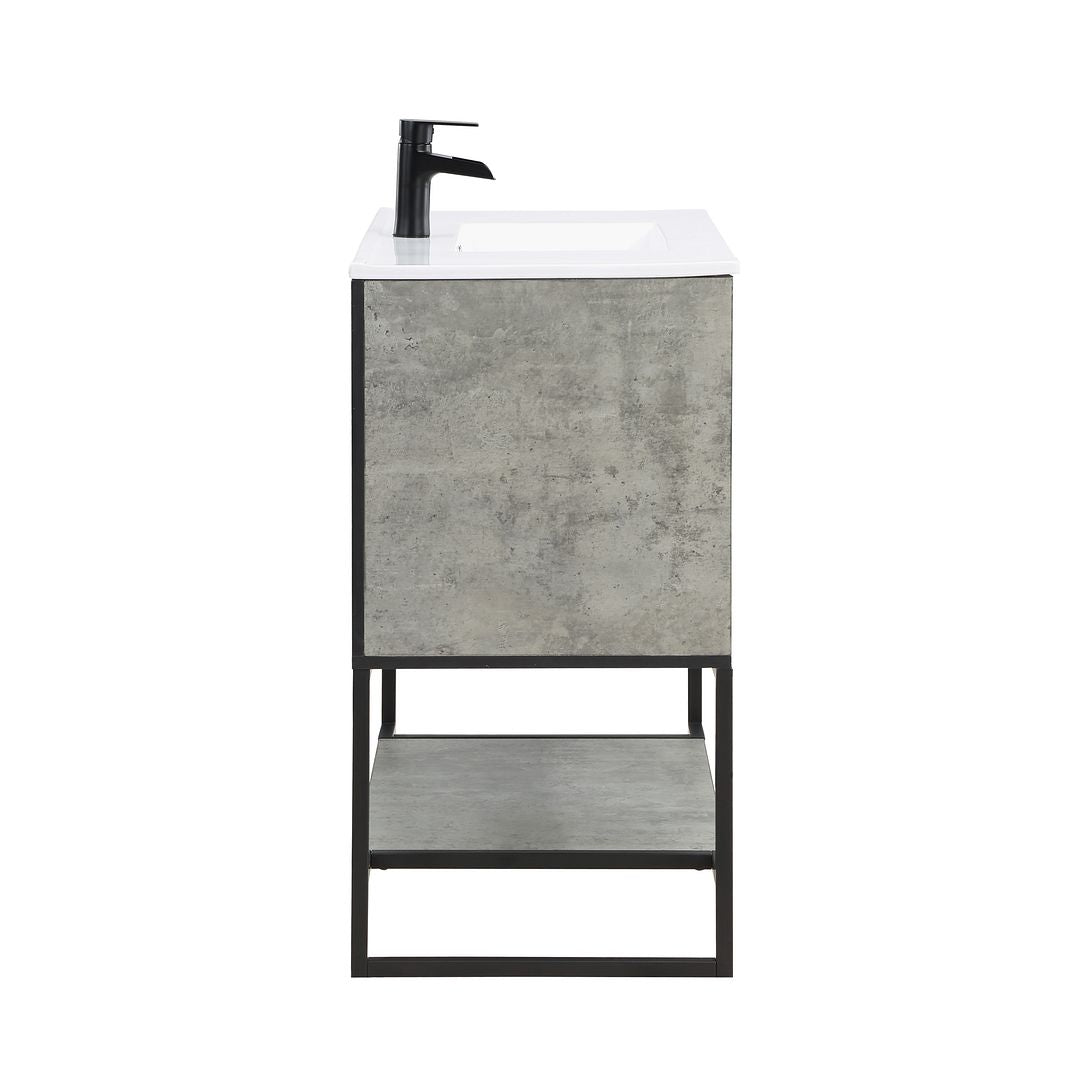 Dreslette 36" Vanity Sink - Concrete Grey