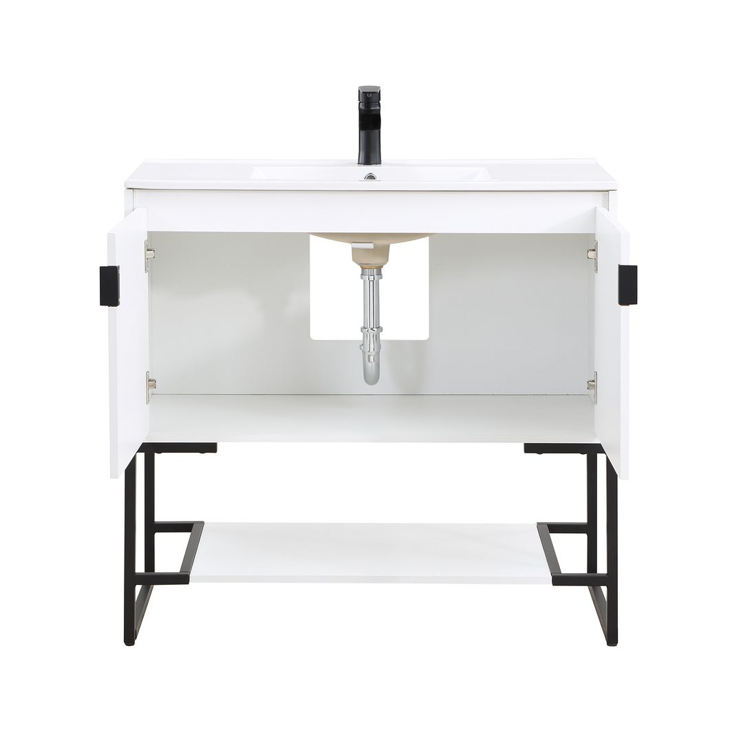 Dreslette 36" Vanity Sink - White