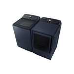 Samsung Navy Top Load Washer with Pet Care and Agitator (6.1cu.ft) & Smart Dryer with Pet Care (7.4cu.ft) - WA53CG7155ADA4/DVE54CG7155DAC