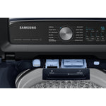 Samsung Navy Top Load Washer with Pet Care and Agitator (6.1cu.ft) & Smart Dryer with Pet Care (7.4cu.ft) - WA53CG7155ADA4/DVE54CG7155DAC