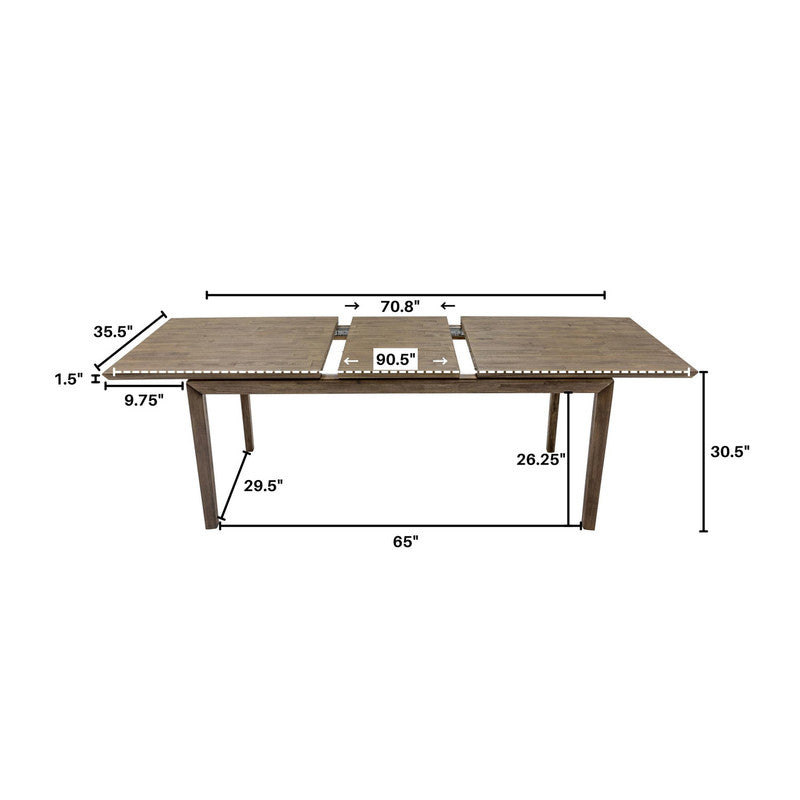 Borgergade Extension Dining Table - Chestnut