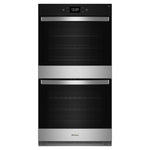 Whirlpool Fingerprint Resistant Stainless Steel Double Wall Oven (10.00 Cu Ft) - WOED7030PZ