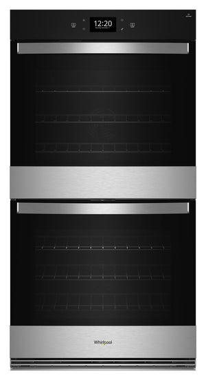 Whirlpool Fingerprint Resistant Stainless Steel Double Wall Oven (10.00 Cu Ft) - WOED7030PZ