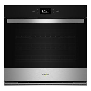 Whirlpool Fingerprint Resistant Stainless Steel Smart Wall Oven with Air Fry (5.00 Cu Ft) - WOES7030PZ