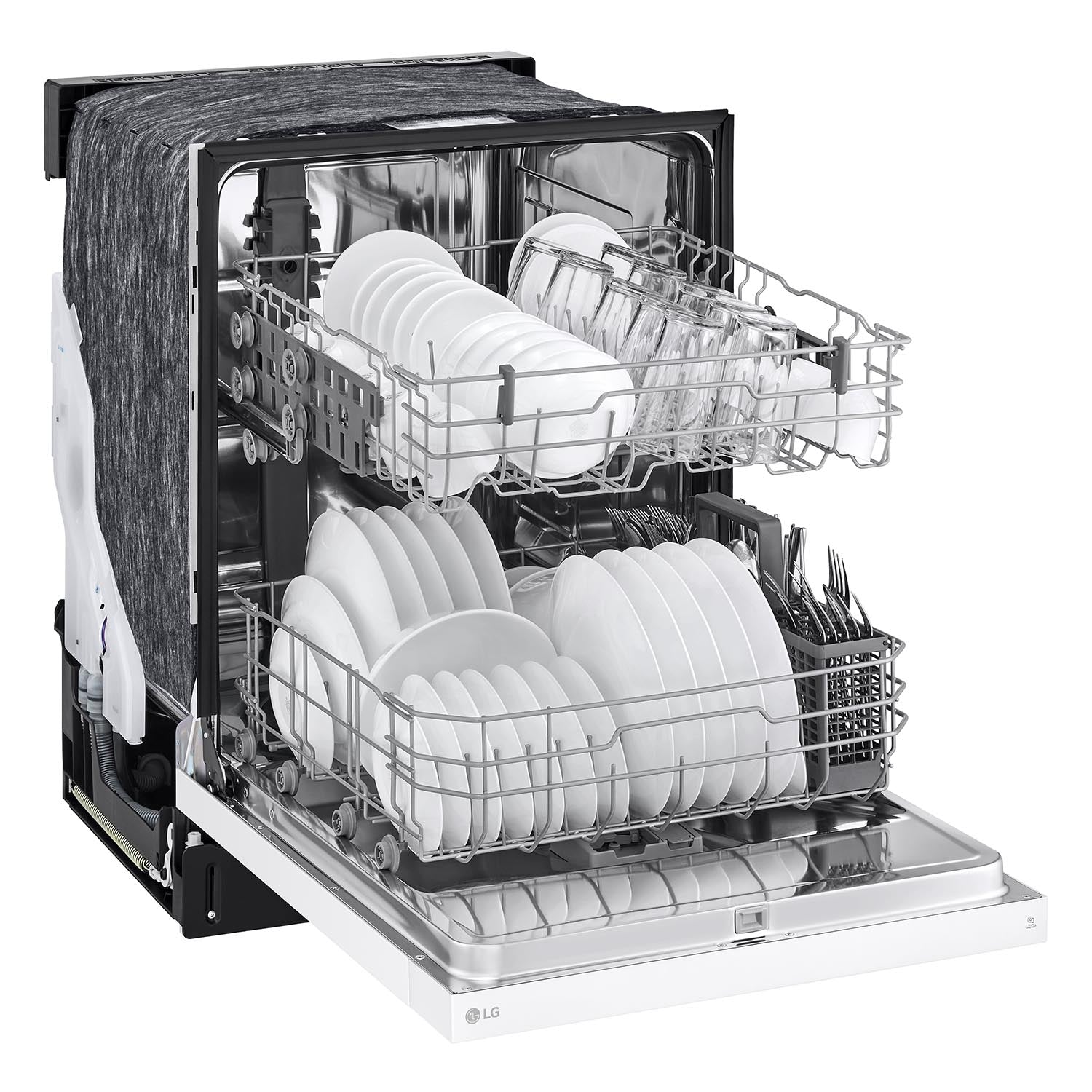 LG White Dishwasher with SenseClean™ and Dynamic Dry™ - LDFC2423W