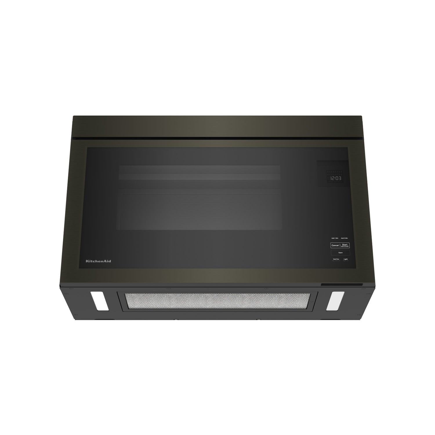 KitchenAid Black Stainless Over-the-Range Microwave (1.10 Cu Ft) - YKMMF330PBS